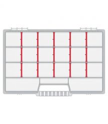 Kistenberg Органайзер NORT, 15 перегородок, 14", 34.4*24.9*5.см, полипропилен