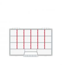 Kistenberg Органайзер NORT, 15 перегородок, 12", 29*19.5*3.5см, полипропилен