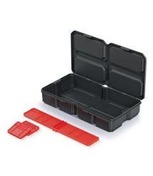 Kistenberg Органайзер MSX Box, 3 перегородки, 11", 28.5*15.8*5.7см, пластик