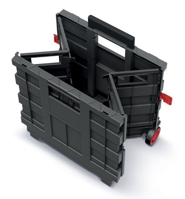 Kistenberg Ящик для инструмента складной, на колесиках, телескопическая ручка, 16", 39.6*37*100.8см, пластик