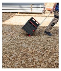 Kistenberg Ящик для инструмента складной, на колесиках, телескопическая ручка, 16", 39.6*37*100.8см, пластик