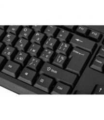 2E Комплект клавиатура и мышь MK401 USB-A, EN/UK/RU, чёрный