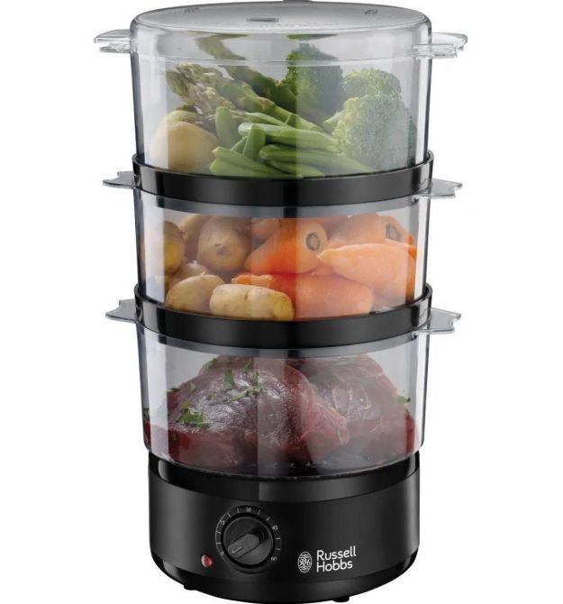 Russell Hobbs Пароварка Kitchen Collection 400Вт, чаша-2.3/3.3л, резервуар для воды -0.5л, ме