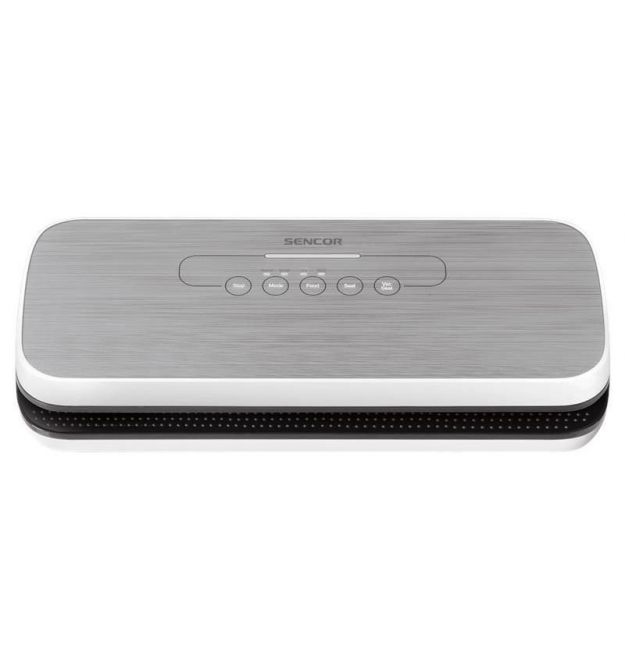 Sencor Вакууматор для пакетов и контейнеров, 110Вт, 300мм, электронное управл., +5 пакетов, +1 рулон, пластик, серебристый