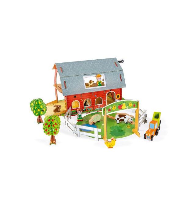 Janod Игровой набор Ферма с животными 3D