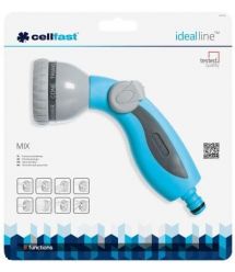 Cellfast Ороситель пистолетный MIX IDEAL, 8 режимов, регулировка напора