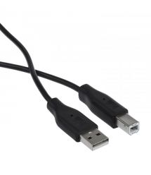 2E Кабель USB-A (AM/BM) DSTP 3м, черный