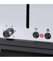 Russell Hobbs Тостер Oxford 1600Вт, длинные слоты на 4 тоста, металл, серебристый