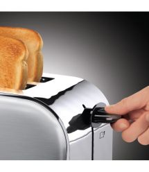 Russell Hobbs Тостер Oxford 1600Вт, длинные слоты на 4 тоста, металл, серебристый