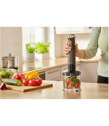 Sencor Блендер погружной, 1500Вт, 10в1, чаша-800мл, мельница для специй, вспениватель молока, черный