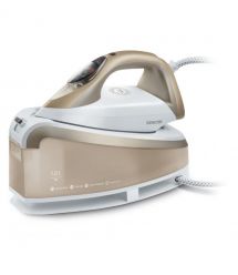 Sencor Утюг-парогенератор, 2400Вт, 1500мл, паровой удар -395гр, постоянный пар - 130гр, Anti-calc, керам. подошва, бело-золотой
