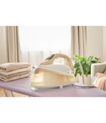 Sencor Утюг-парогенератор, 2400Вт, 1500мл, паровой удар -395гр, постоянный пар - 130гр, Anti-calc, керам. подошва, бело-золотой