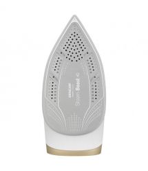 Sencor Утюг-парогенератор, 2400Вт, 1500мл, паровой удар -395гр, постоянный пар - 130гр, Anti-calc, керам. подошва, бело-золотой