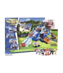 Super Wings Игровой набор Supercharge Air Moving Base, Воздушная База, свет, звук