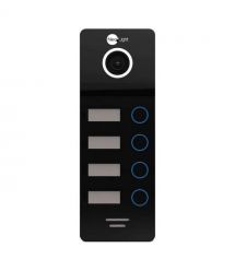 Відеопанель 2 Мп NeoLight MEGA/4 FHD black на 4 абоненти