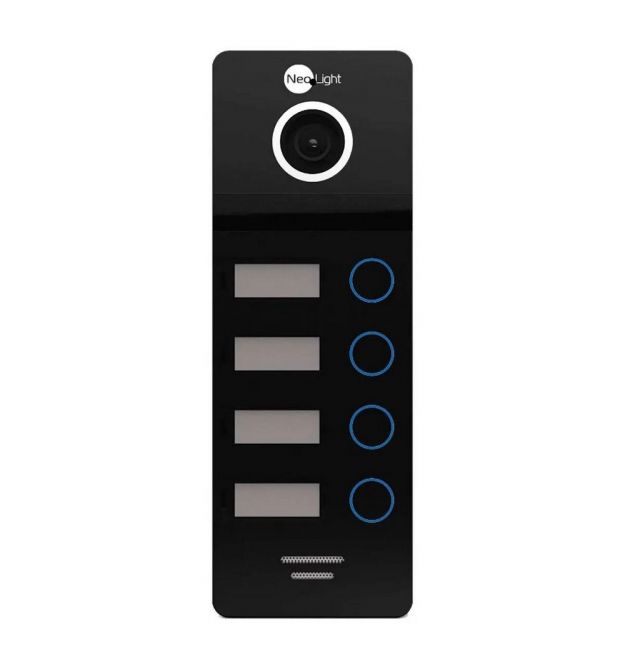Відеопанель 2 Мп NeoLight MEGA/4 FHD black на 4 абоненти