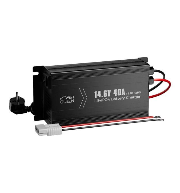 Зарядний пристрій для акумуляторних батарей LiFePO4 14.6V-40A Power Queen P12V40A-BCHA-Y