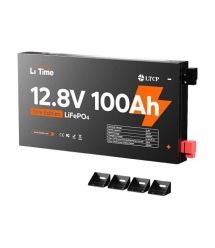 Акумуляторна батарея літій-залізо-фосфатна 12.8В 100А*год LiFePO4 LiTime Slim 12V100-100-SLIM-LTCP-4-SE100 ультратонка