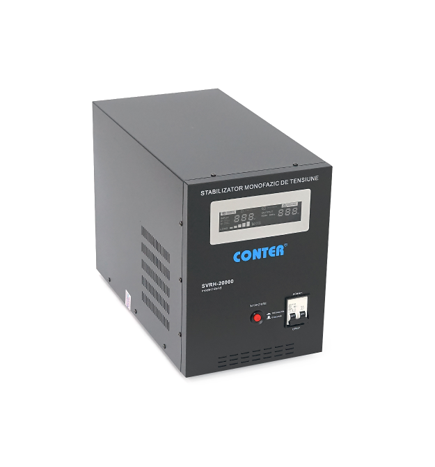 Стабилизатор напряжения Conter HIBRID 20000 VA-V2 - 15000W однофазный, сервопривод, напольного монтажа, LED дисплей, диапазон130