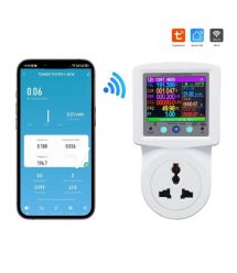 Розумна розетка з реле контролю напруги, струму, потужності з Wi-Fi (Tuya) TO