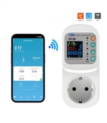 Розумна розетка з реле контролю напруги та струму з Wi-Fi (Tuya) TOMZN TOSVA-16LW EU