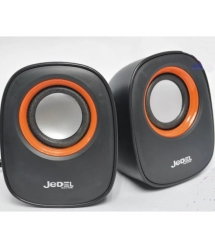 Колонки 2.0 JEDEL JD-M600 (Q-106) USB+3.5mm, 2x3W, 90Hz-20KHz, з регулятором гучності, Black - Red, BOX, Q50