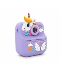 Дитячий фотоапарат S11 з функцією миттєвого термодруку Фіолетовий Єдиноріг, 2 камери, екран IPS 2,4-дюйма, Type-C, Purple, BOX