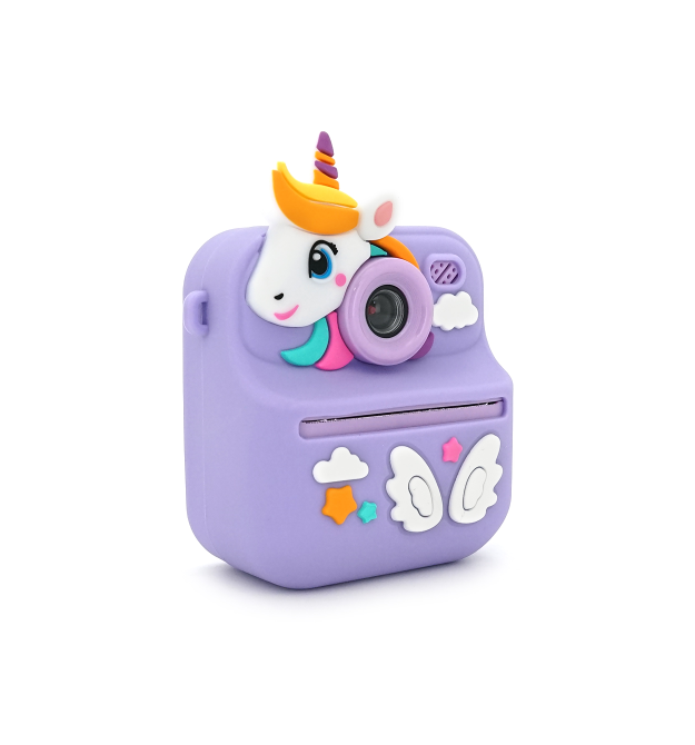 Дитячий фотоапарат S11 з функцією миттєвого термодруку Фіолетовий Єдиноріг, 2 камери, екран IPS 2,4-дюйма, Type-C, Purple, BOX