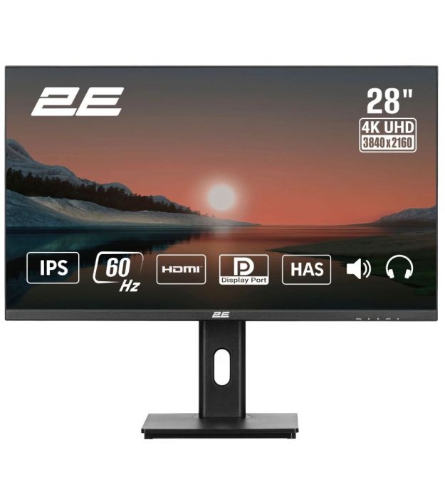 Монитор 2E L2825B 28" дюйма 3840x2160 IPS