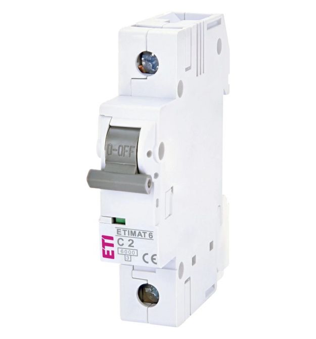 Автоматический выключатель ЕТІ ETIMAT 6 1Р 06А 6kA C