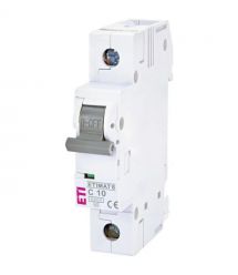 Автоматический выключатель ЕТІ ETIMAT 6 1Р 10А 6kA C