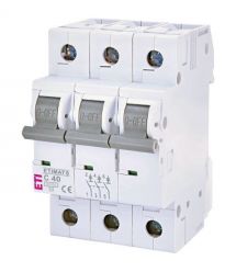 Автоматический выключатель ЕТІ ETIMAT 6 3Р 40А 6kA C
