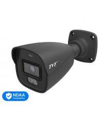 IP-відеокамера 4Mp TVT TD-9441S4L-A(D-PE-AW2) Black f-2.8mm, ІЧ+LED-підсвічування, з мікрофоном