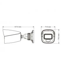 IP-відеокамера 4Mp TVT TD-9441S4L-A(D-PE-AW2) Black f-2.8mm, ІЧ+LED-підсвічування, з мікрофоном