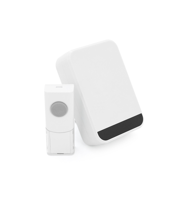 Комплект бездротового дверного дзвінка SunnyBell ST-1109, живлення 220В, частота 433 МГц, відстань до 150м, 50 мелодій до 85 дБ,