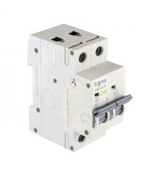 Автоматичний вимикач 2-полюсний Sigma 6кА, 2P, 40А "С" (6SM240C)