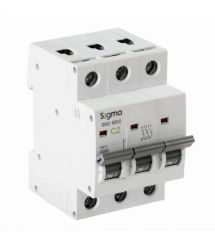 Автоматичний вимикач 3-полюсний Sigma 6кА, 3P, 40А "С" (6SM340C)