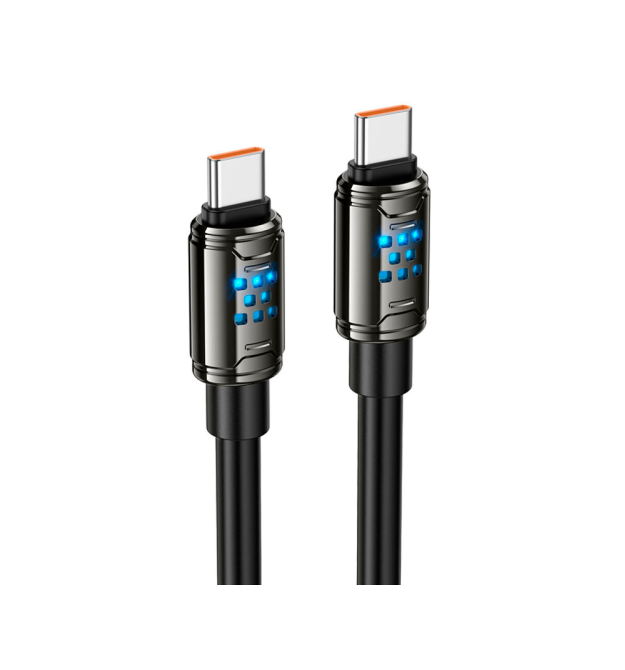 Кабель Hoco U143, Type-C-Type-C, 27W, довжина 1.2м, Black, BOX