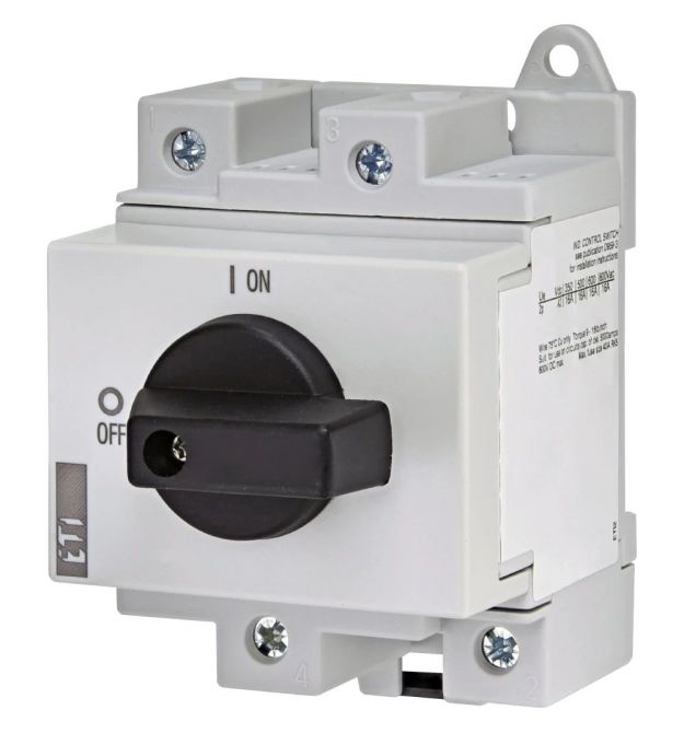 Выключатель нагрузки ЕТІ LS 25 SMA A2 2р 25A 1000V DC