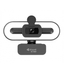 Вебкамера із мікрофоном Kisonli D2, 1080P 30fps, пласт. корпус, Black, BOX