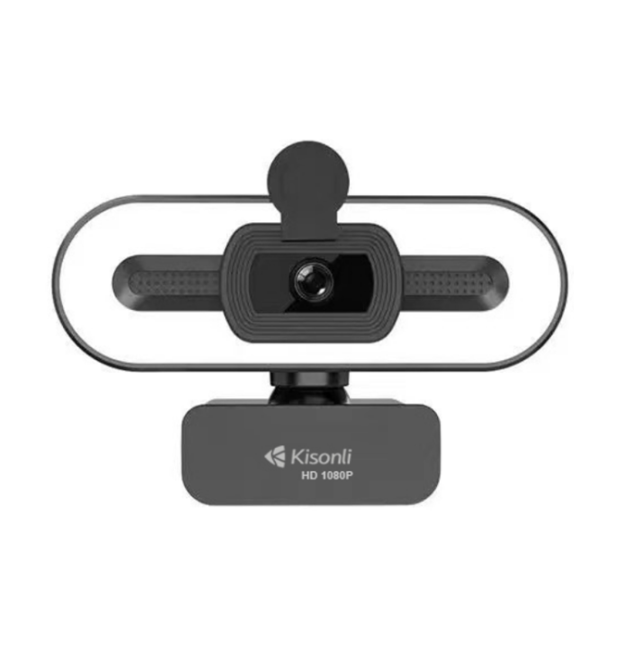 Вебкамера із мікрофоном Kisonli D2, 1080P 30fps, пласт. корпус, Black, BOX