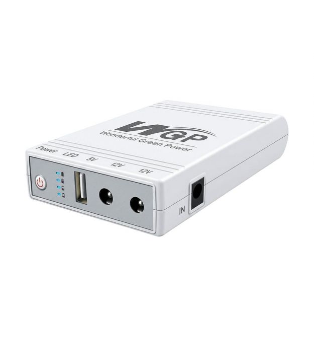 Джерело безперебійного живлення Mini UPS WGP UPS103C 20000mAh 5V-12V-12V, Li-ion 4*5Ah, для роутера та оптичного терміналу