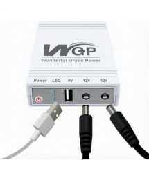 Джерело безперебійного живлення Mini UPS WGP UPS103C 20000mAh 5V-12V-12V, Li-ion 4*5Ah, для роутера та оптичного терміналу
