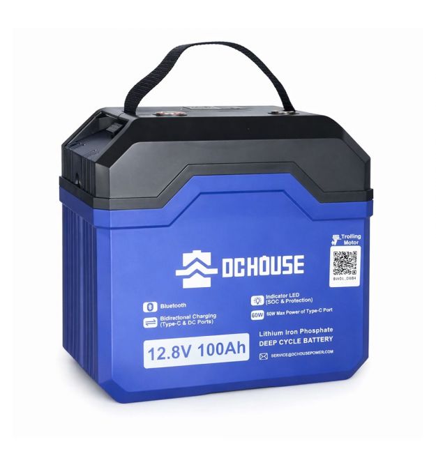 Акумулятор LiFePO4 DC HOUSE 12.8V 100Ah Bluetooth Portable (ECO-LFP1210004)