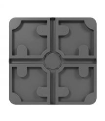 Монтажна коробка Light Vision VLC-02BX, пластик, 130*130*50 мм, графітова