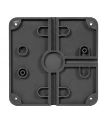 Монтажна коробка Light Vision VLC-08BX, пластик, 130*130*40 мм, графітова