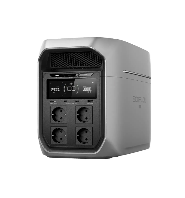 Портативная зарядная станция EcoFlow DELTA 3 Max Plus (LiFePO4 2048 Вт&ampmiddotч), 4000 циклов, мощность 3000 Вт (пиковая 6000