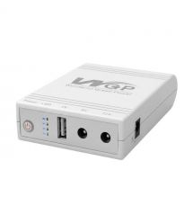 Джерело безперебійного живлення Mini UPS WGP UPS103A White 10400mAh 5V-9V-12V, Li-ion 4*2.6Ah, дл