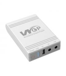 Джерело безперебійного живлення Mini UPS WGP UPS103A White 10400mAh 5V-9V-12V, Li-ion 4*2.6Ah, дл