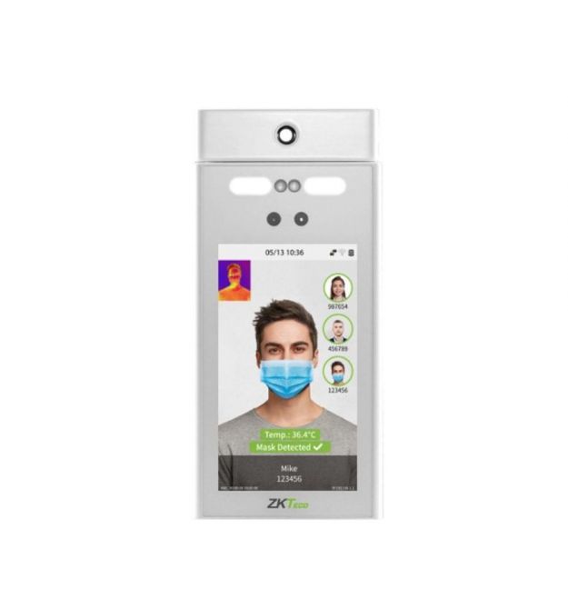 Біометричний термінал розпізнавання облич (у масці) з функцією вимірювання температури ZKTeco RevFace15[TI] (розпродаж 842)